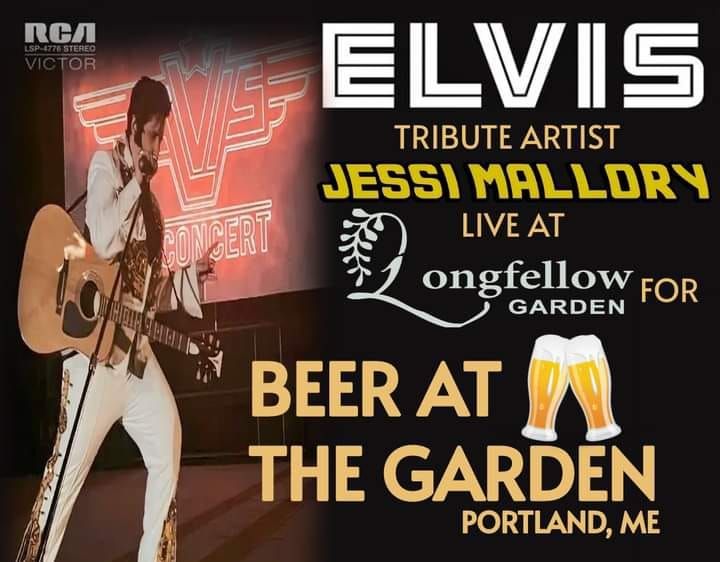 Jessi Mallory as Elvis at Longfellow Garden for "Beer at the Garden"