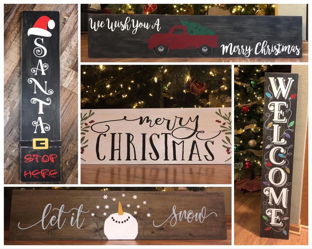 Wood Sign Paint & Sip Workshop at Bogey\u2019s - Wednesday, Dec 11th