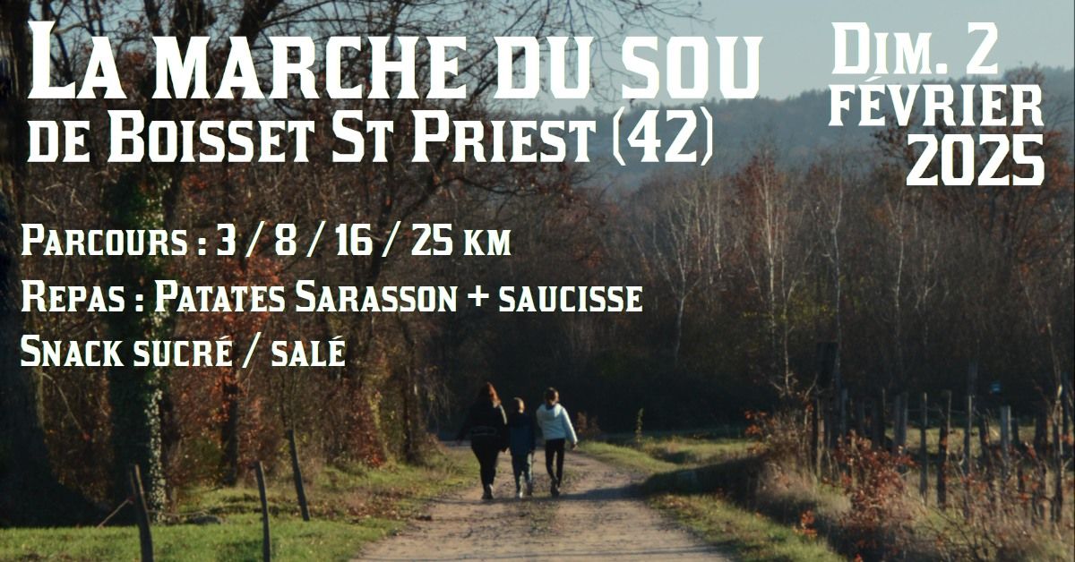 Marche de Boisset Saint Priest : "Grolle de Marche, Ayasse qu'\u00e0 venir"