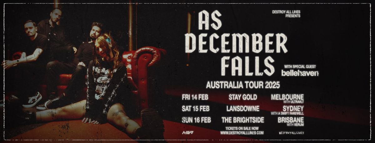 As December Falls (UK) \/\/ Melbourne \/\/ Australia Tour 2025 \/\/ Stay Gold