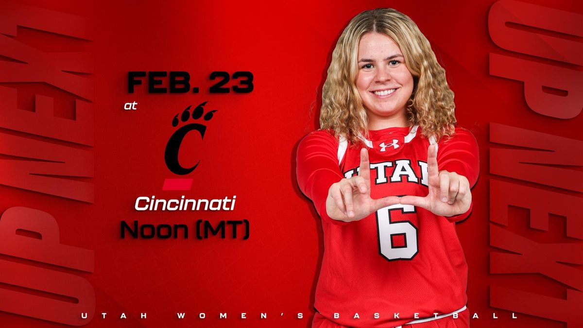 Parking Cincinnati Bearcats at Utah Utes Womens Basketball