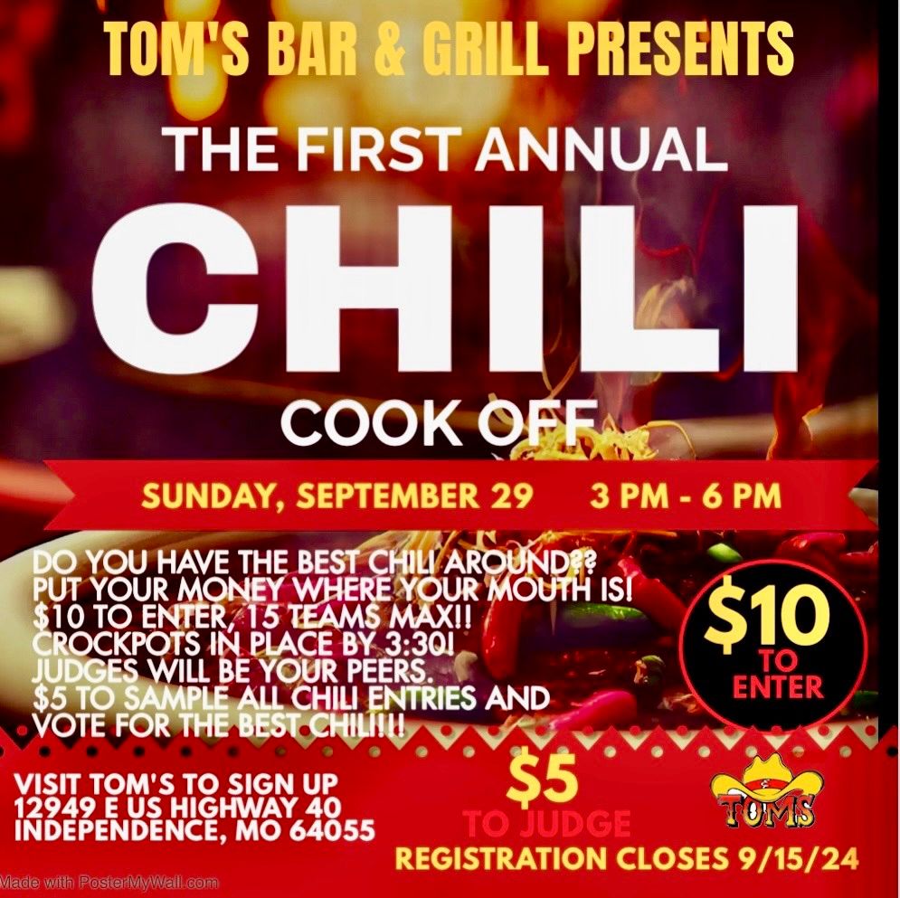 1ST ANNUAL CHILI COOK OFF