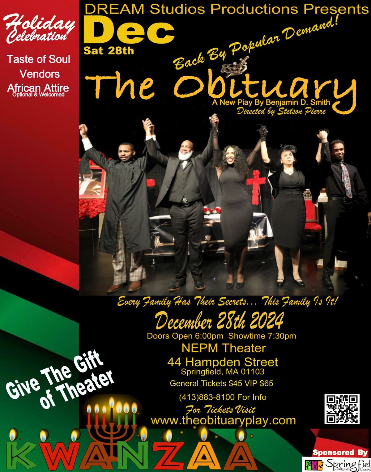 The Obituary Play & Kwanzaa Celebration