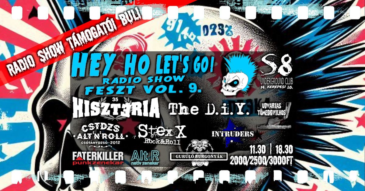 Hey Ho Let's Go - R\u00e1di\u00f3 Show Feszt. vol.9. - S8 Underground Club | 2 TEREM | 10 ZENEKAR