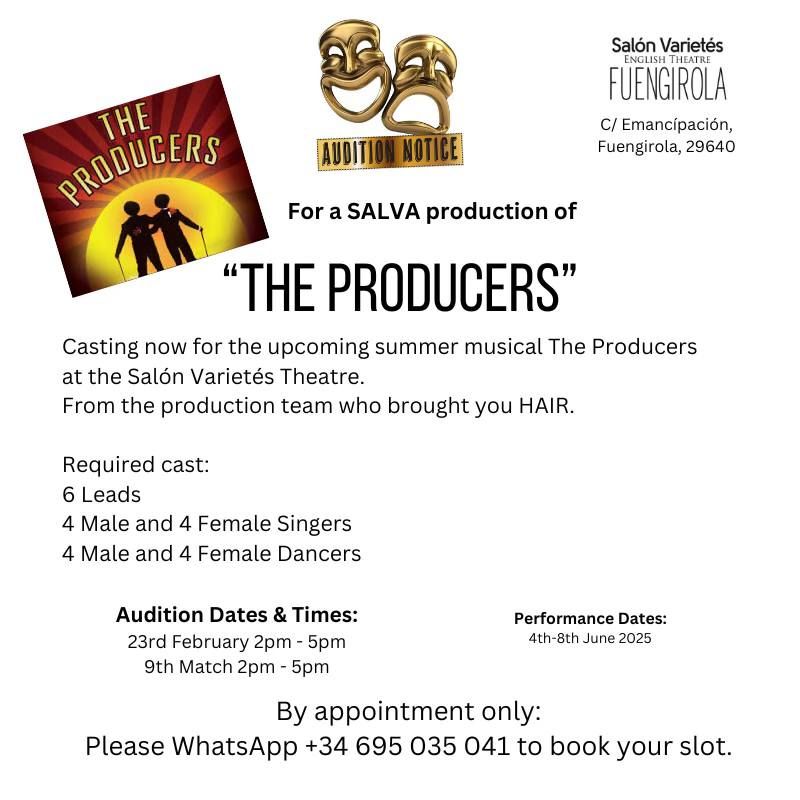 Audition Notice - The Producers