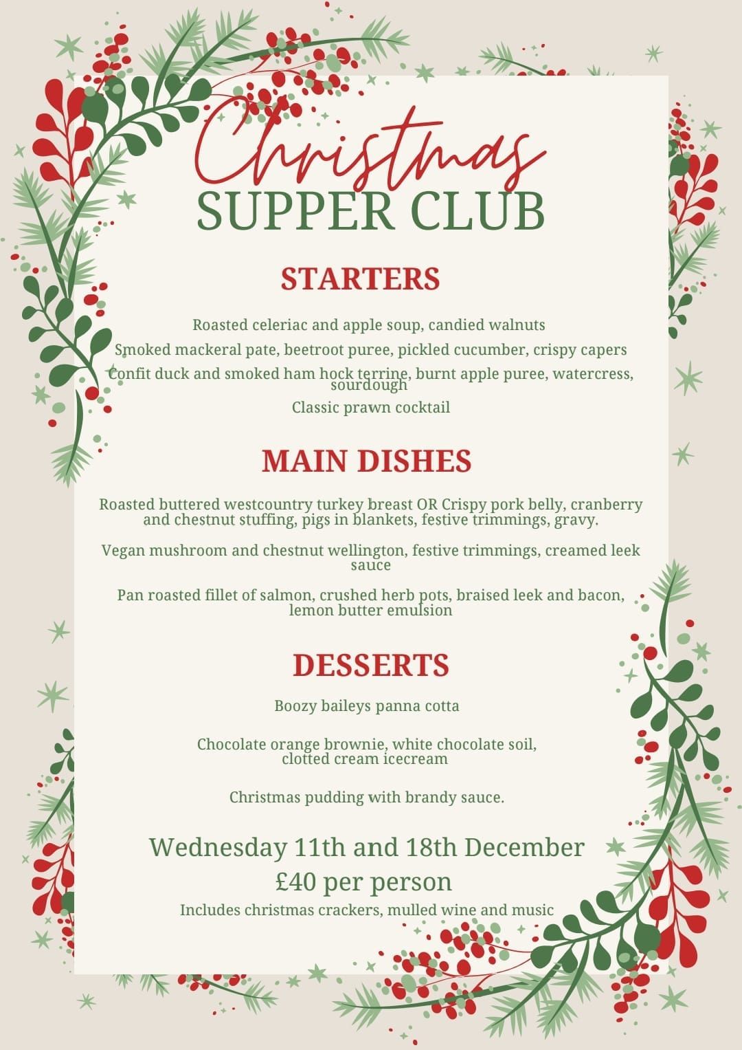 Christmas Supper Club