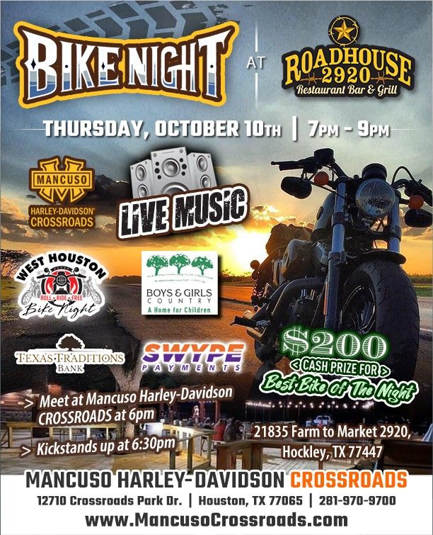 Bike Night - 2920 RoadHouse 