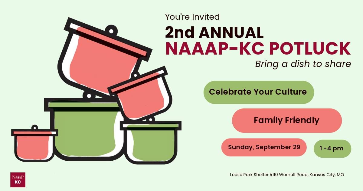 2nd Annual NAAAP-KC Potluck: Sunday, Sep 29, 1-4 pm at Loose Park Shelter