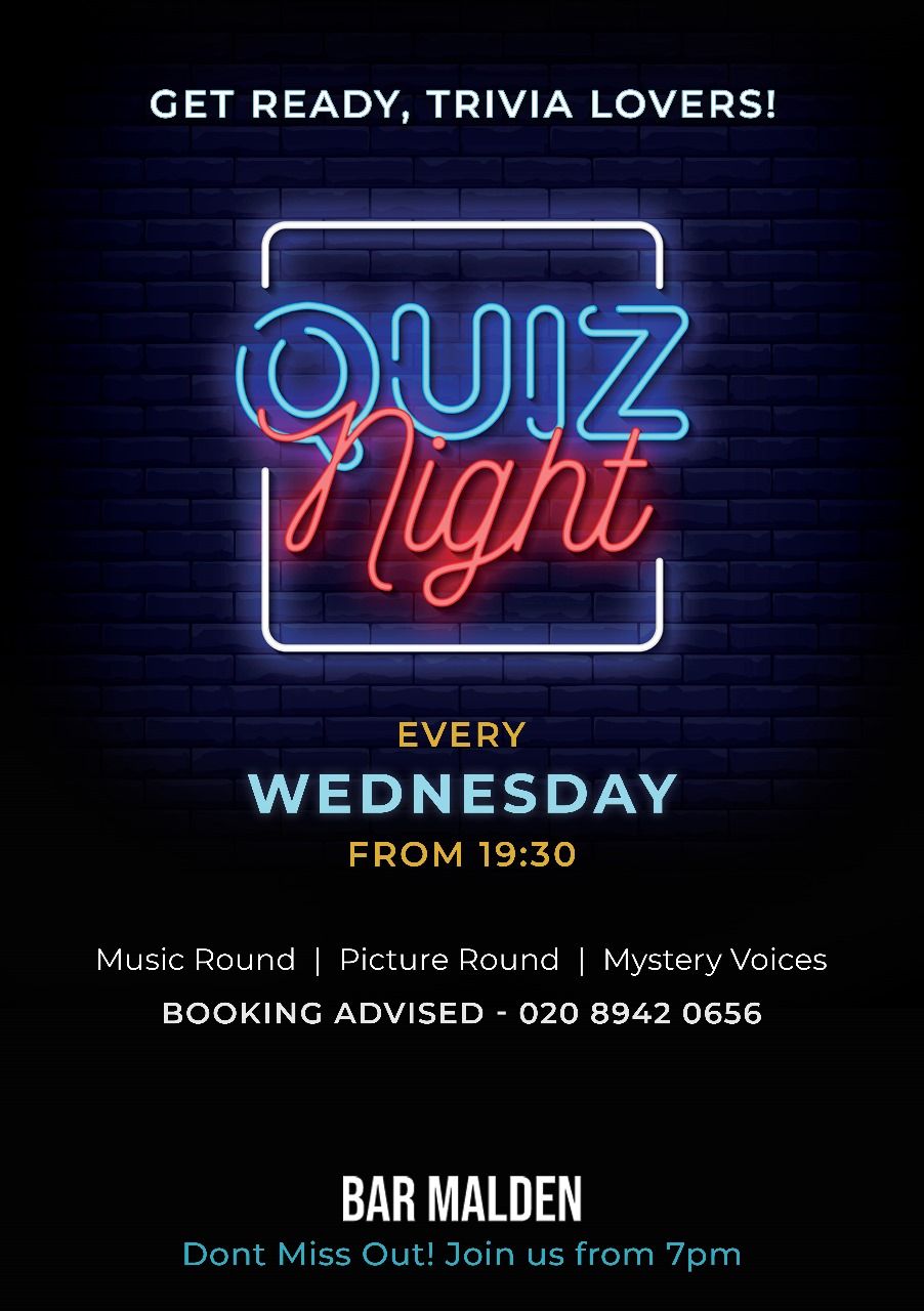 Bar Malden Quiz Night 