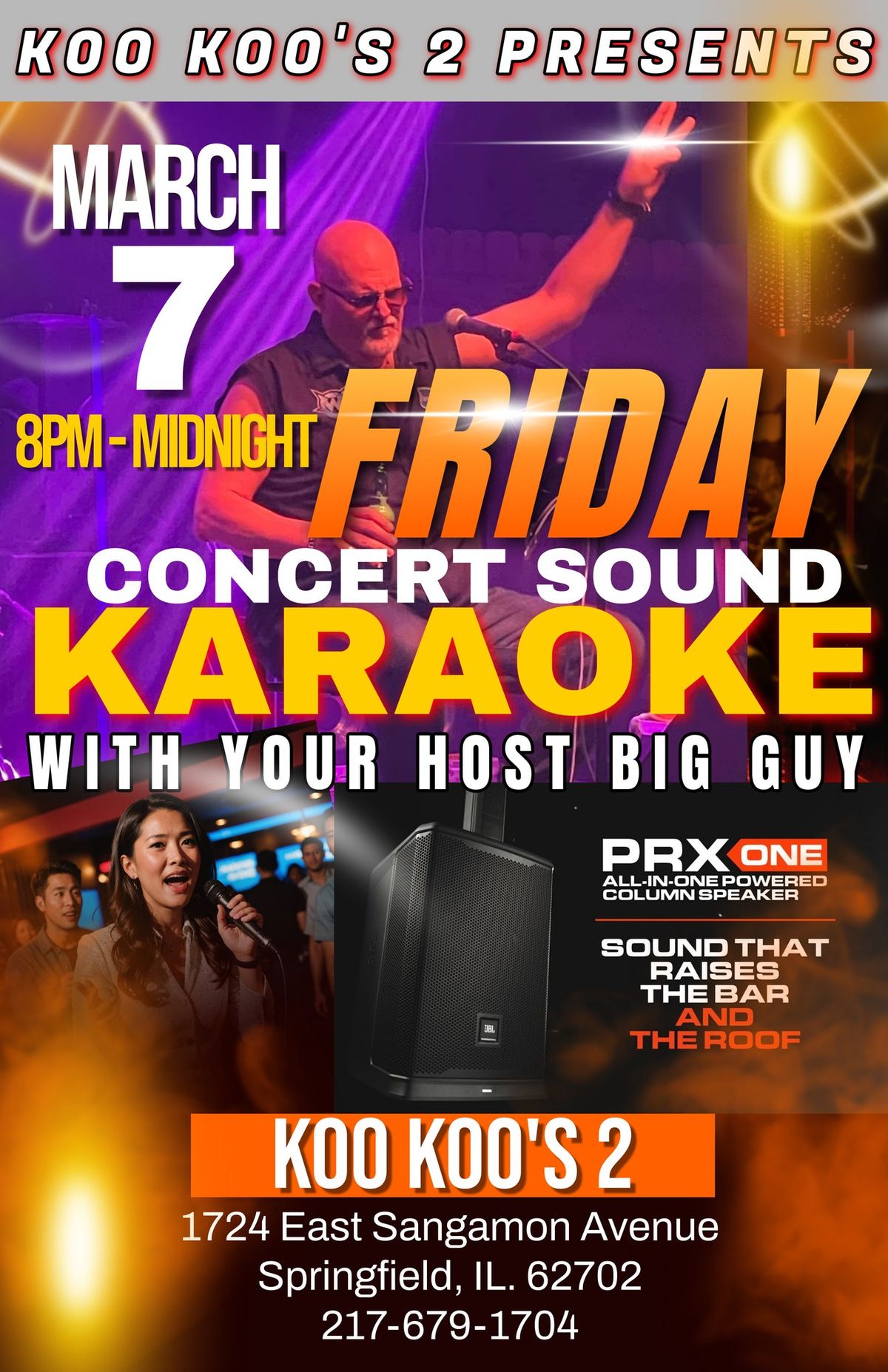 Concert Sound Karaoke with BIG GUY at KOO KOO'S 2