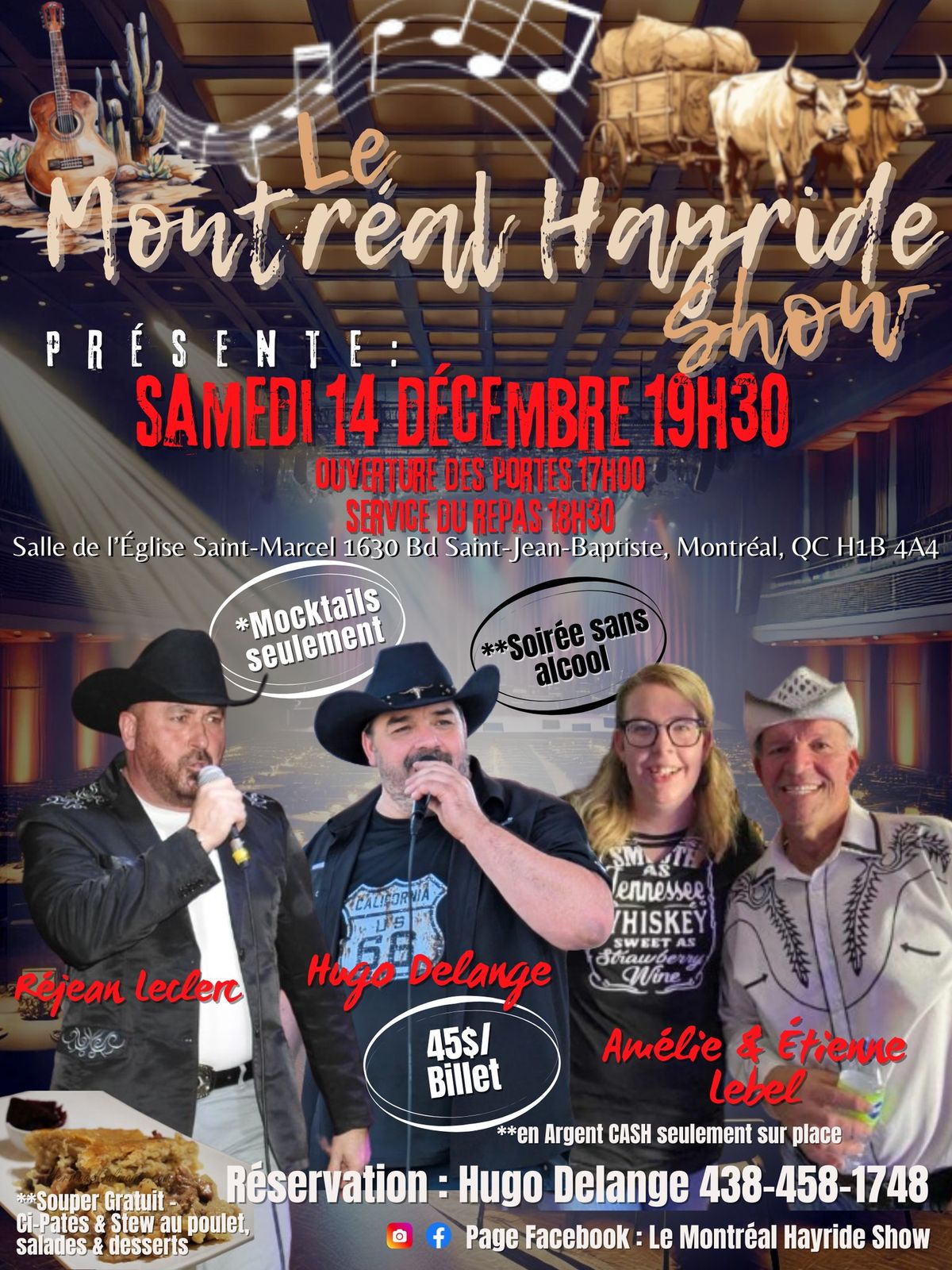 Le Montr\u00e9al Hayride Show- 3e spectacle Samedi 14 d\u00e9cembre 2024