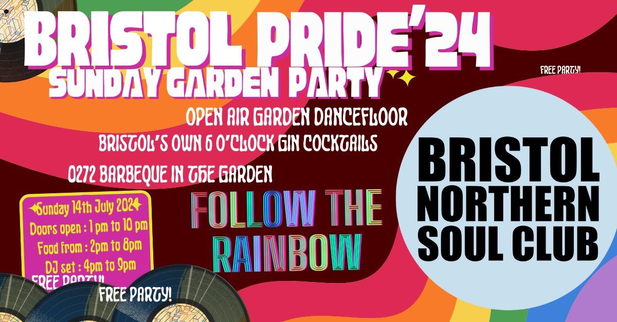 Bristol Pride\u2019s FREE Sunday Garden Party