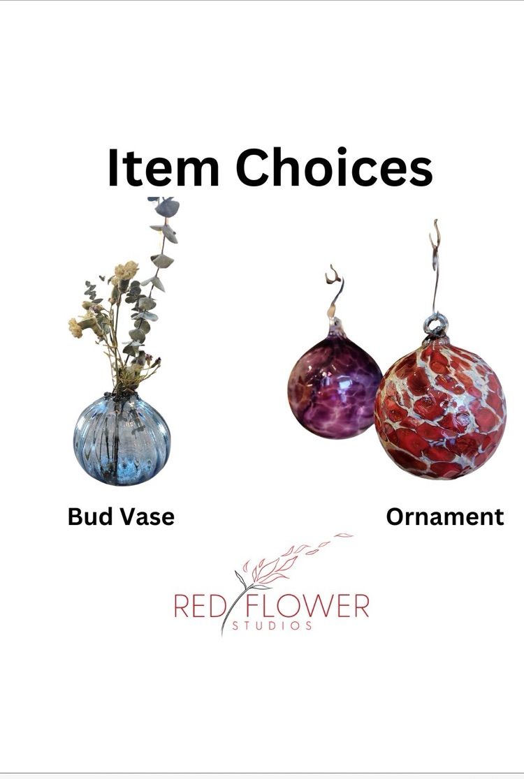 Glass Blowing with Red Flower Studio SLC 