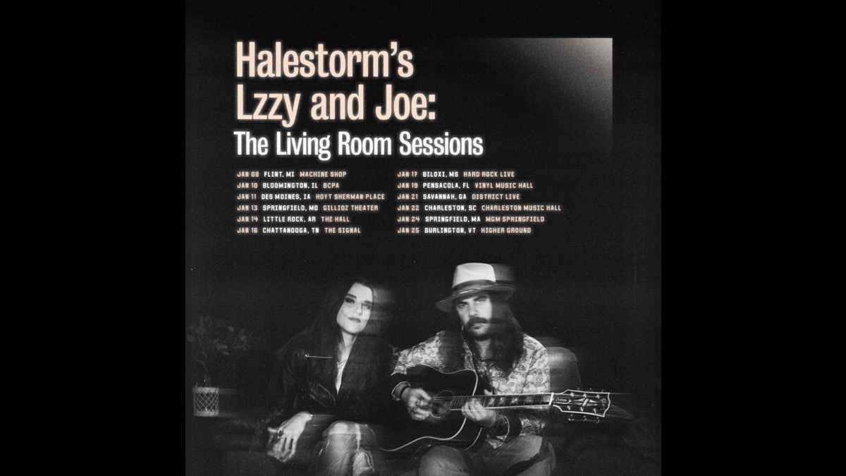 Halestorm's Lzzy Hale and Joe Hottinger at The Hall - Little Rock