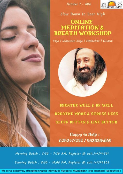 Online Meditation and Breath Workshop