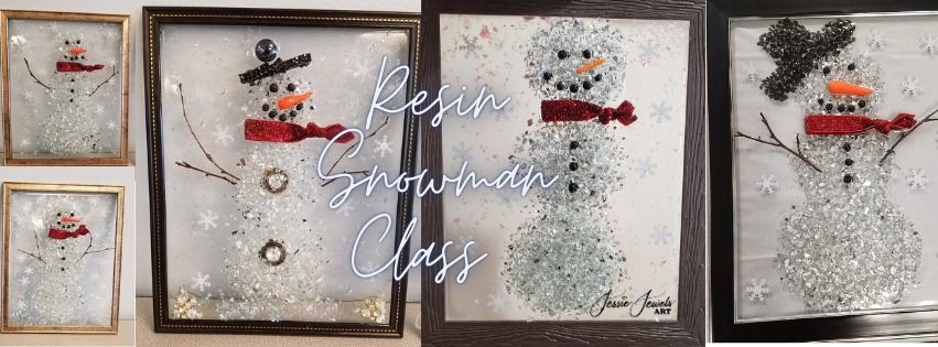 Resin Snowman Workshop at Moonstone Art Studio