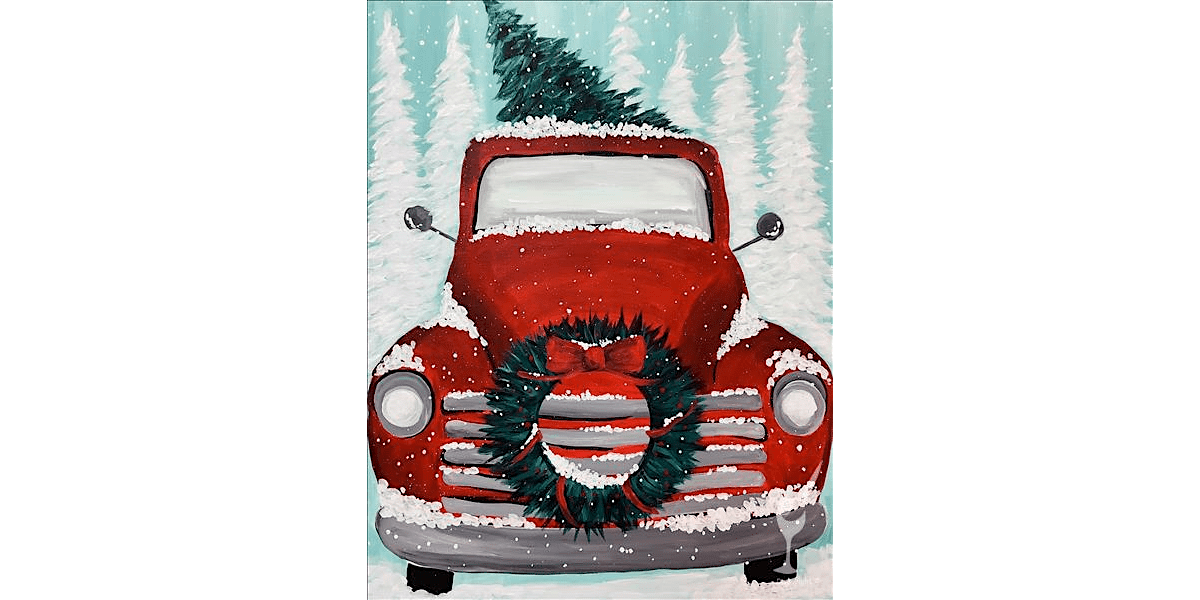 The Perfect Christmas Tree Gets a Lift - Paint and Sip in Houston | Classpop!\u2122