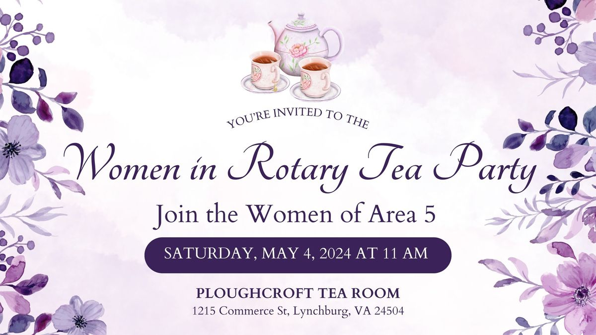 Women in Rotary Tea Party 