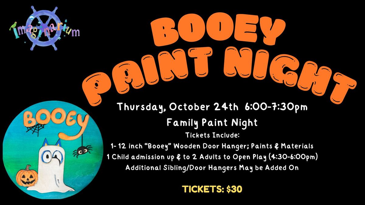 BOOEY DOOR HANGERS: Family Paint Night & Play