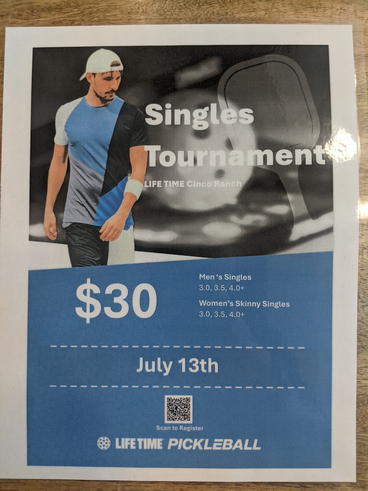 Singles Tournament at Lifetime Cinco Ranch