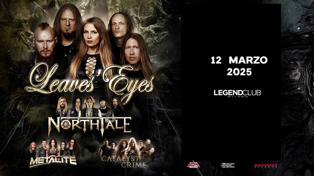 LEAVES' EYES MYTHS OF FATE TOUR 2024 + NorthTale + Catalyst Crime | Legend club, Milano