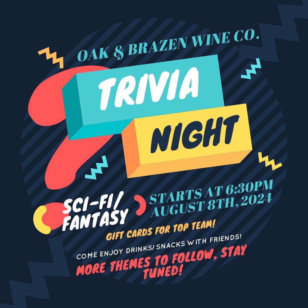 Trivia Night at The Winery! (Sci-Fi\/Fantasy)