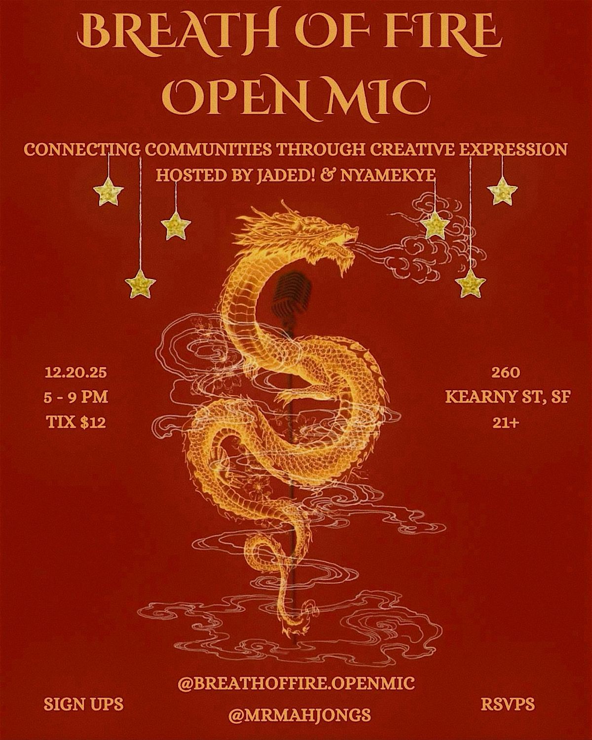 Breath Of Fire Open Mic