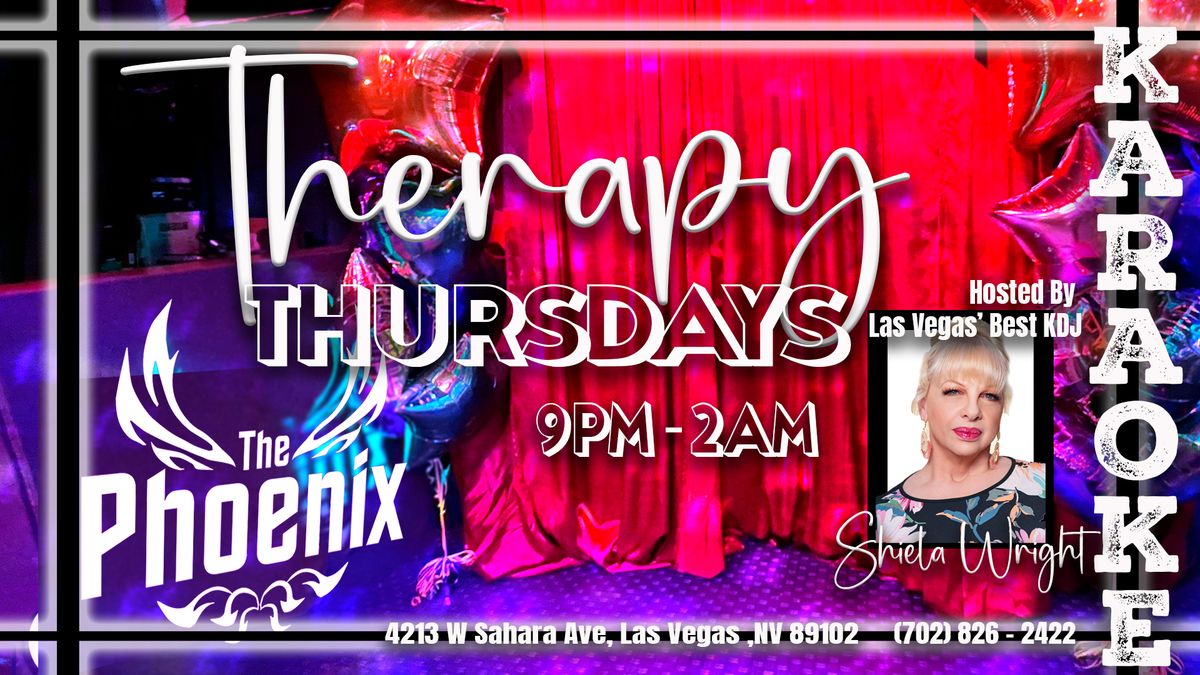 Therapy Thursday Karaoke w\/ Shiela Wright, Vegas' Favorite KJ!