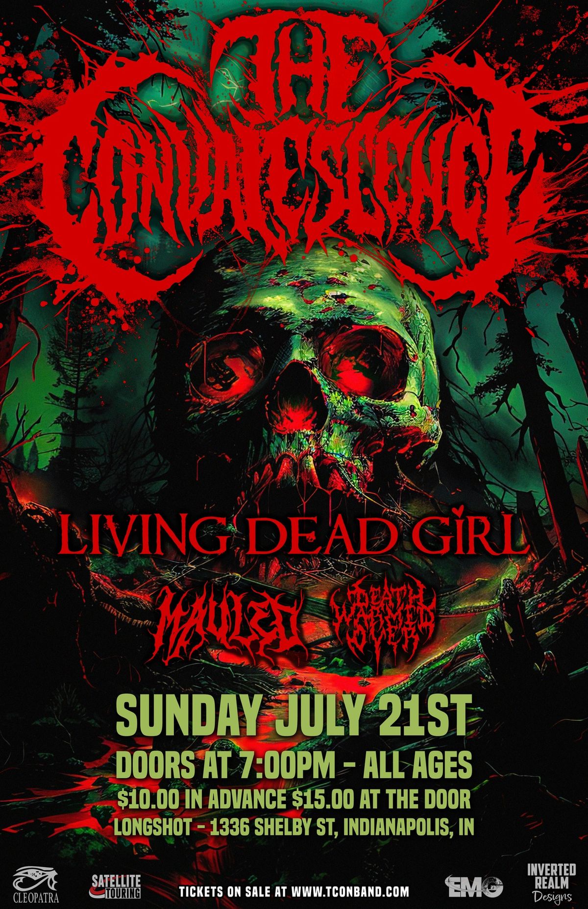 The Convalescence w\/Living Dead Girl, Mauled, & More at Longshot 7\/21