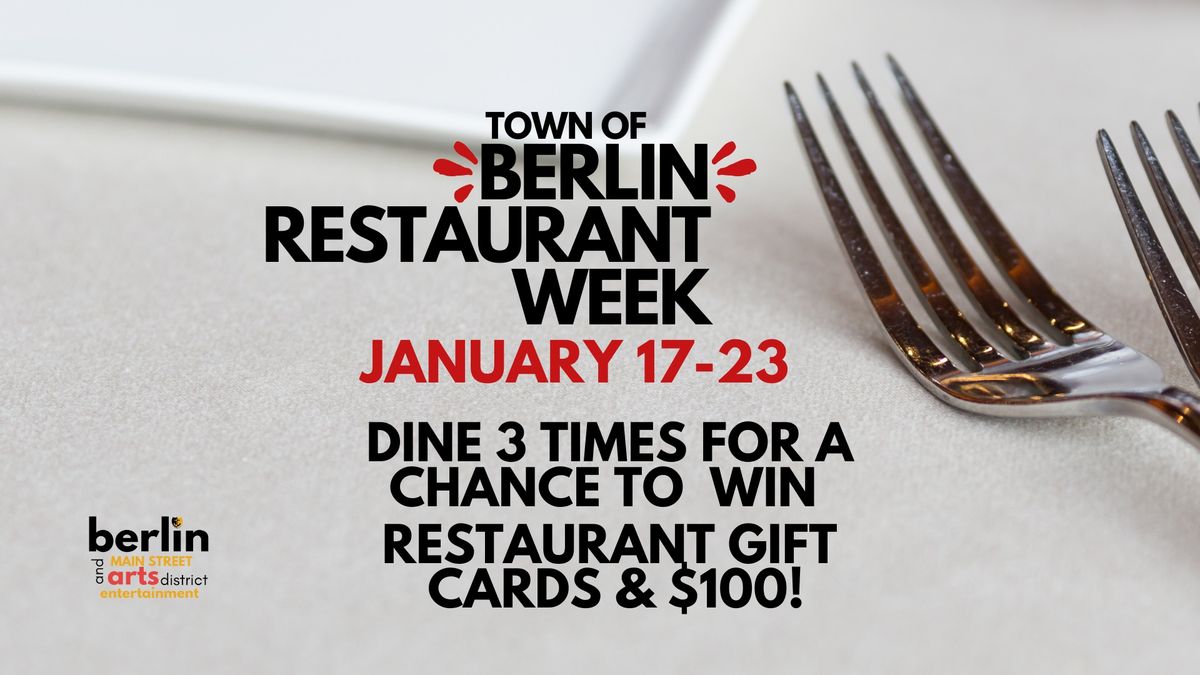 Town of Berlin Restaurant Week