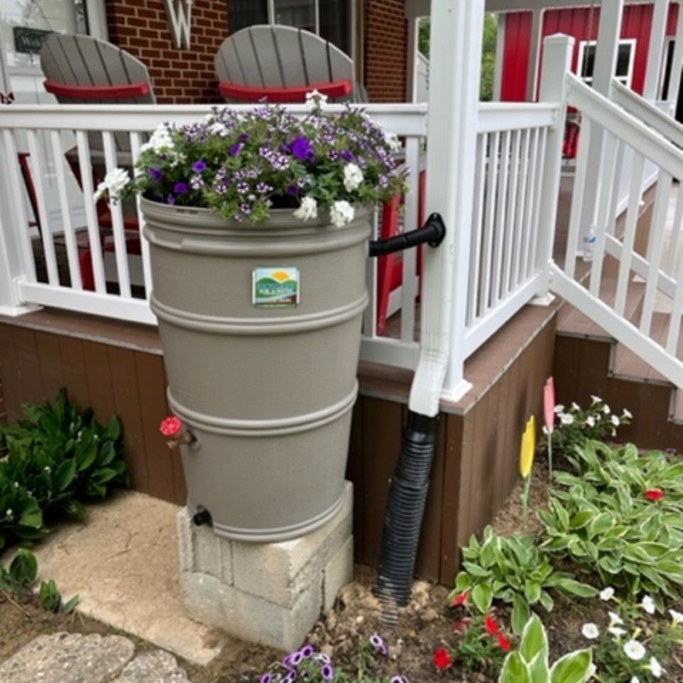 Rain Garden and Rain Barrel Ohio Bird Sanctuary, Mansfield