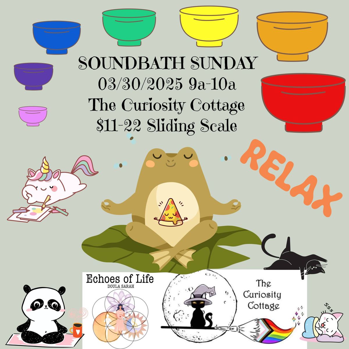 SOUNDBATH SUNDAY @ The Curiosity Cottage