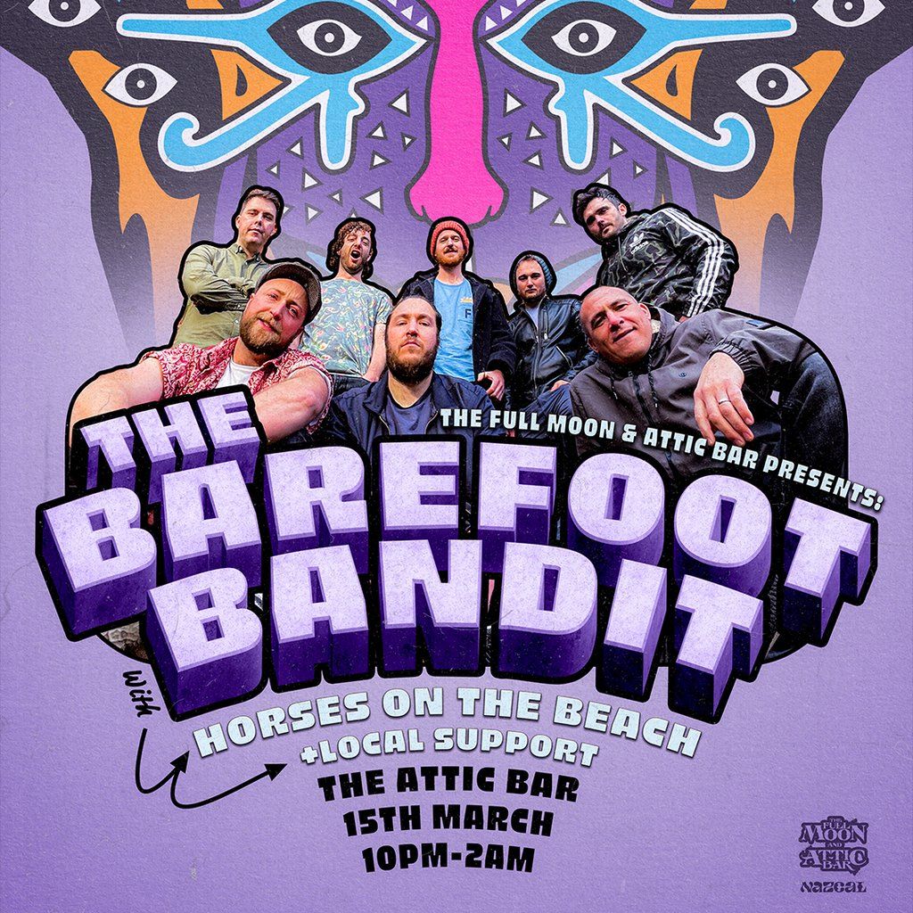 The Barefoot Bandit w\/ Horses on the Beach| Attic Bar