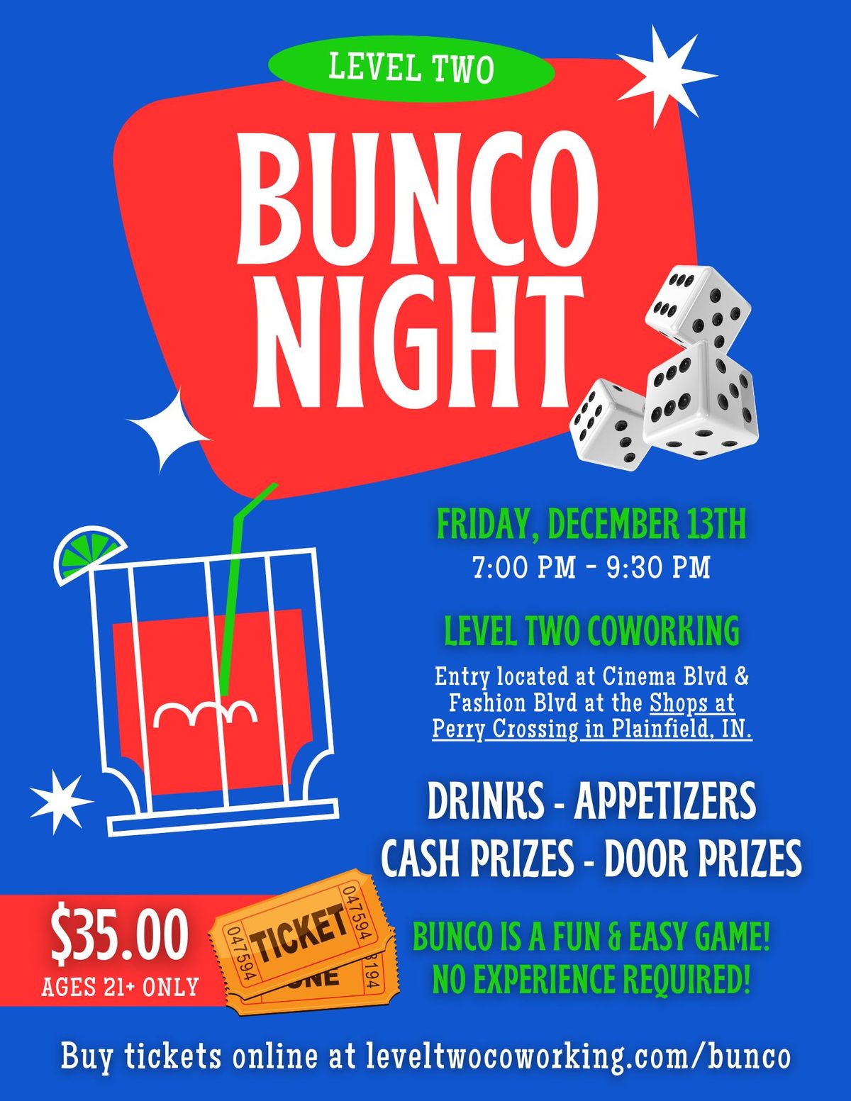 BUNCO Night at Level Two