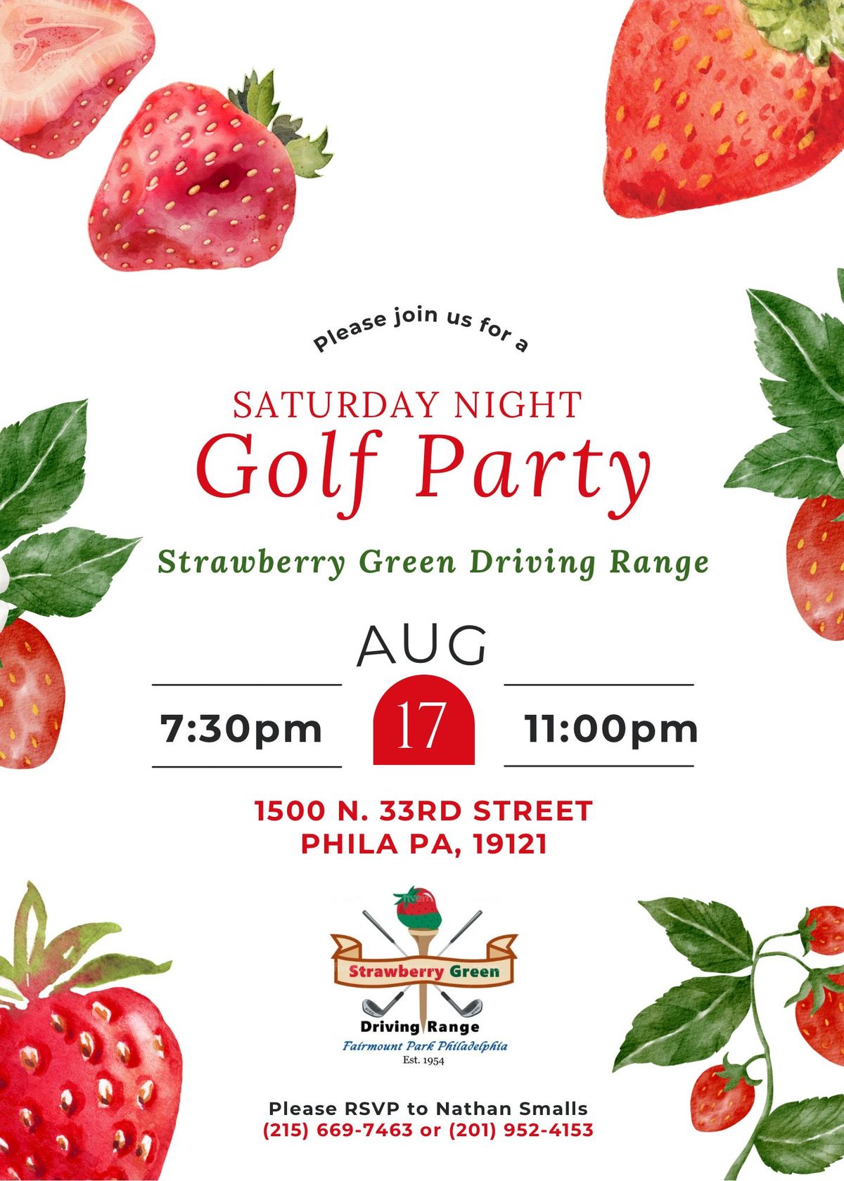 SATURDAY NIGHT GOLF PARTY