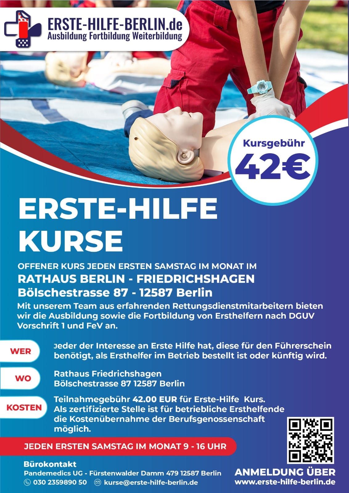 Erste-Hilfe-Kurs Berlin Friedrichshagen \/ K\u00f6penick