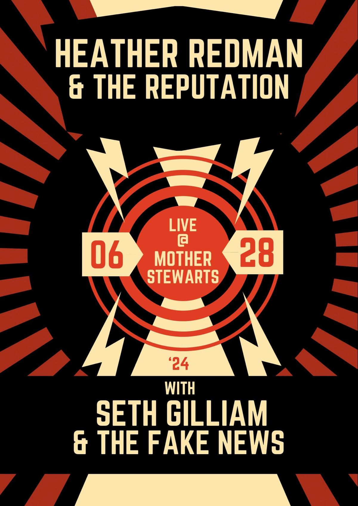 Heather Redman & The Reputation + Seth Gilliam & The Fake News @ Mother Stewart's