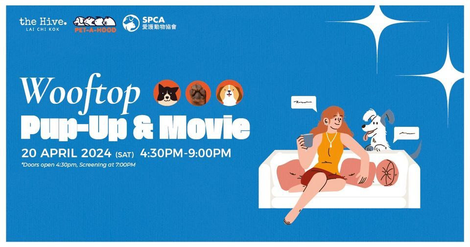 SPCA Fundraiser: Wooftop Pup-Up & Movie