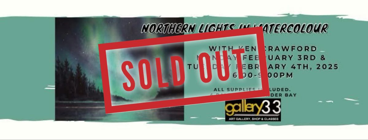 SOLD OUT-Northern Lights in Watercolour with Ken Crawford