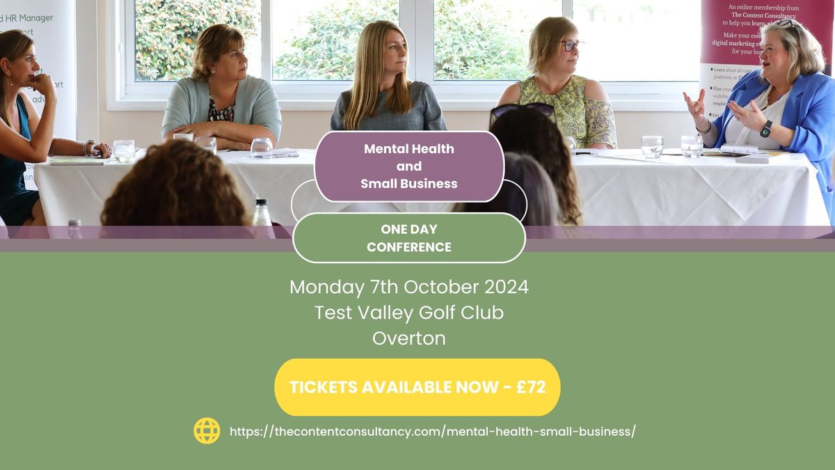 Mental Health and Small Business ONE DAY CONFERENCE