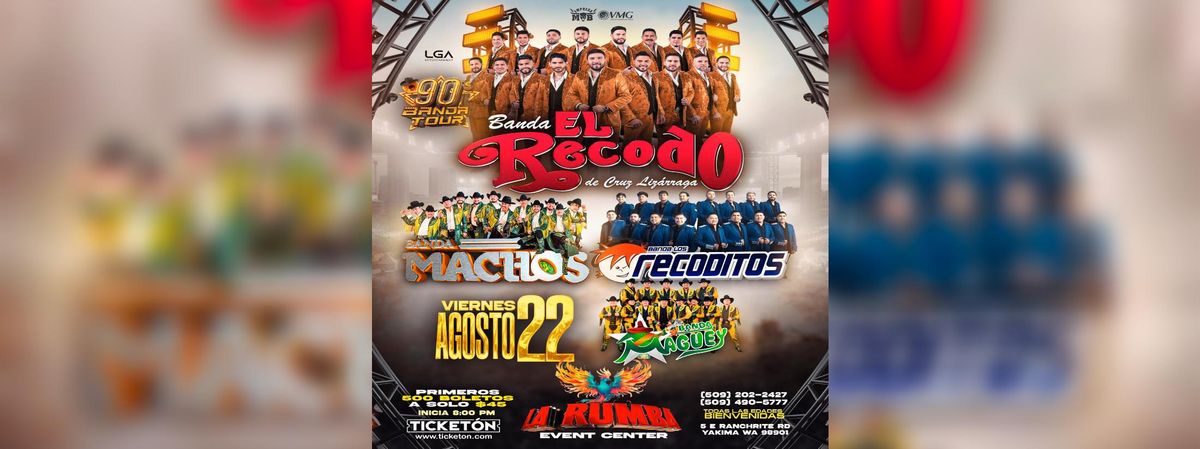 EL RECODO, BANDA LOS RECODITOS, BANDA MACHOS, BANDA MAGUEY in Yakima
