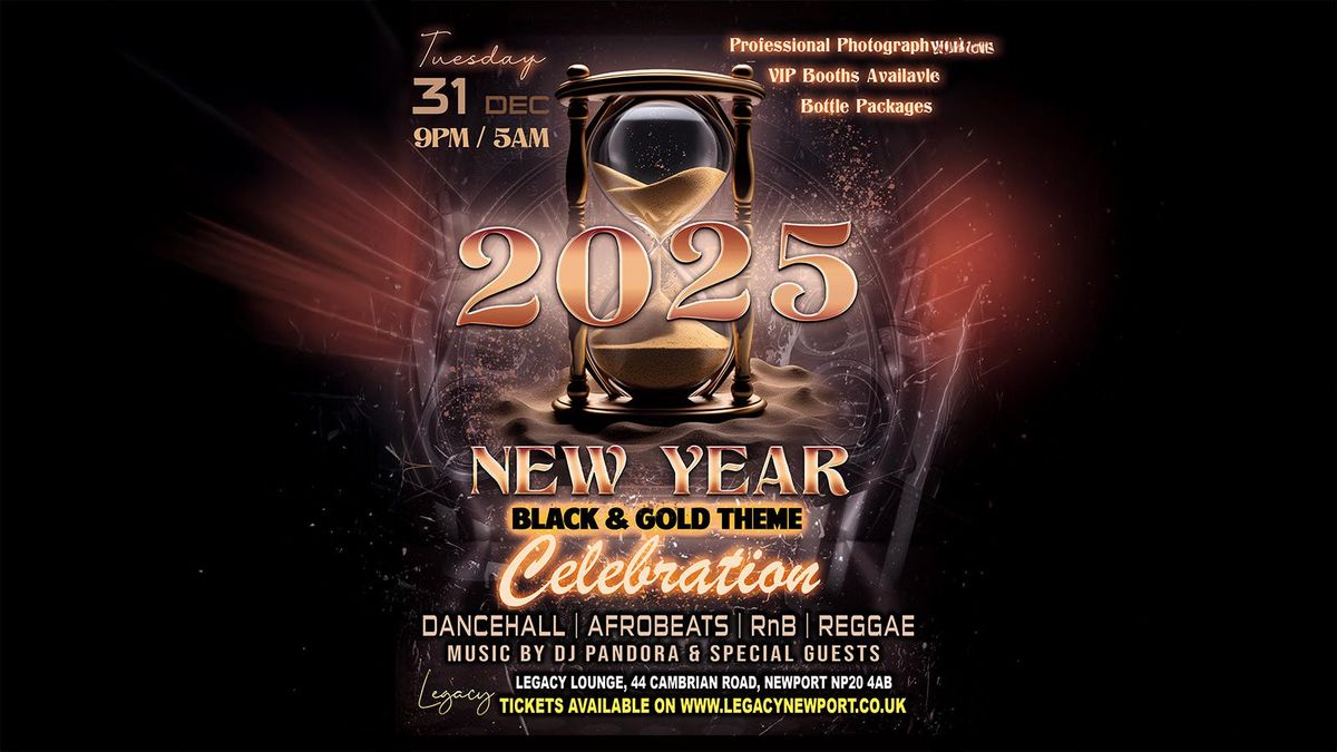 NYE Black &amp; Gold Celebration at Legacy Lounge