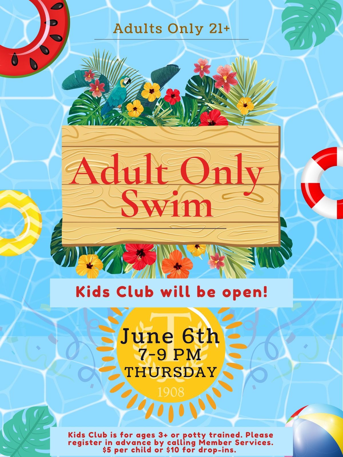 Adult Only Swim Time