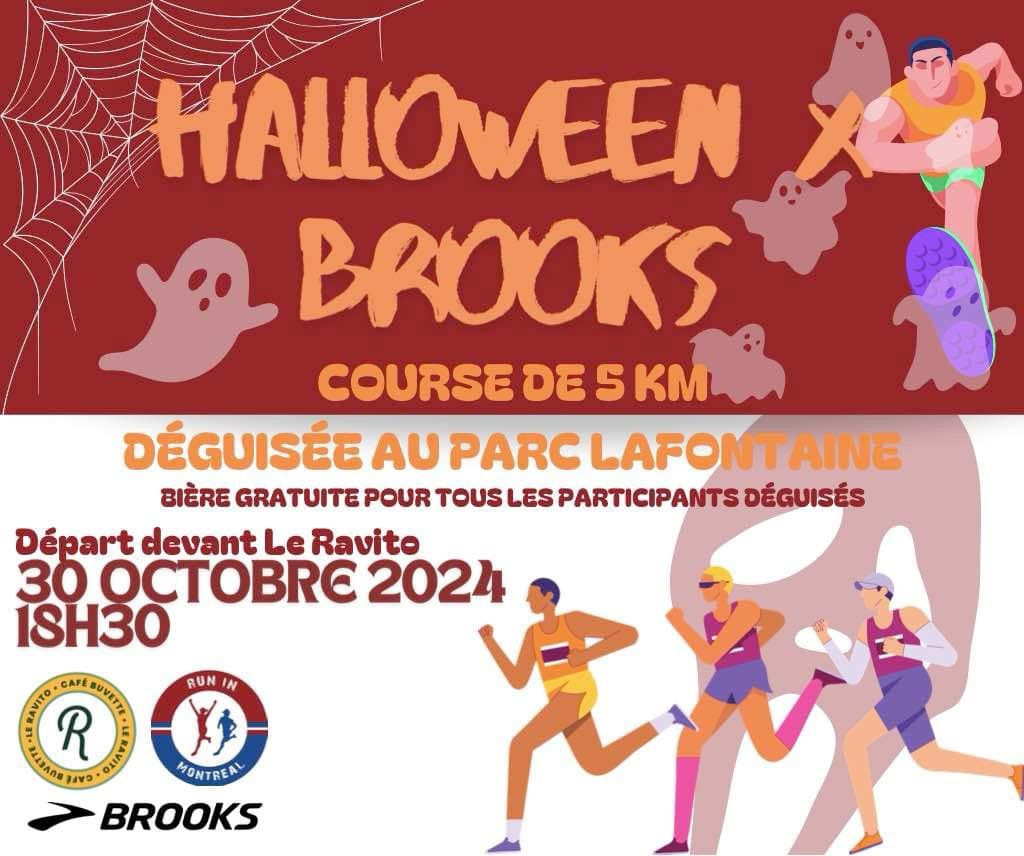 \ud83c\udf83 Halloween Run \ud83d\udc7bau parc Lafontaine avec Brooks et Le Ravito caf\u00e9 