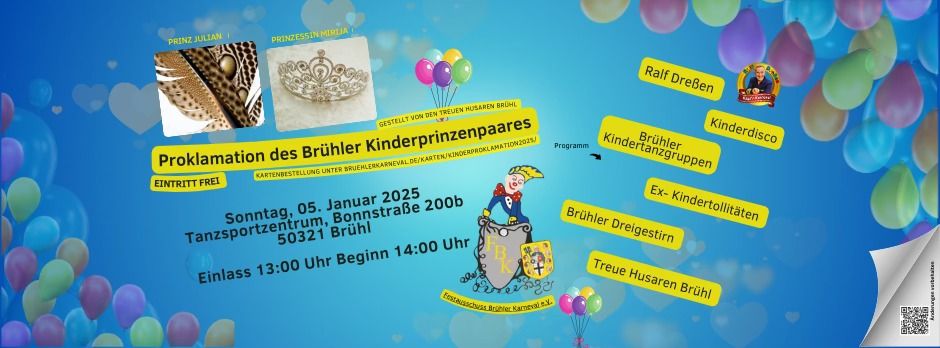 Proklamation des Kinderprinzenpaares 