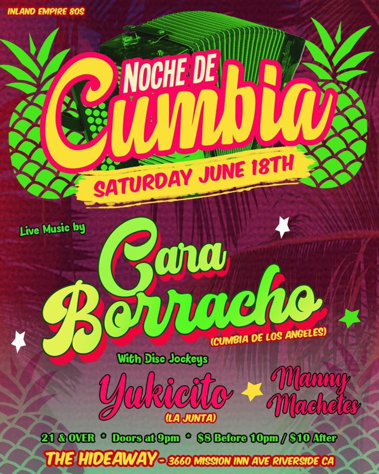 Noche de Cumbia at The Hideaway Riverside!, 3660 Mission Inn Ave ...