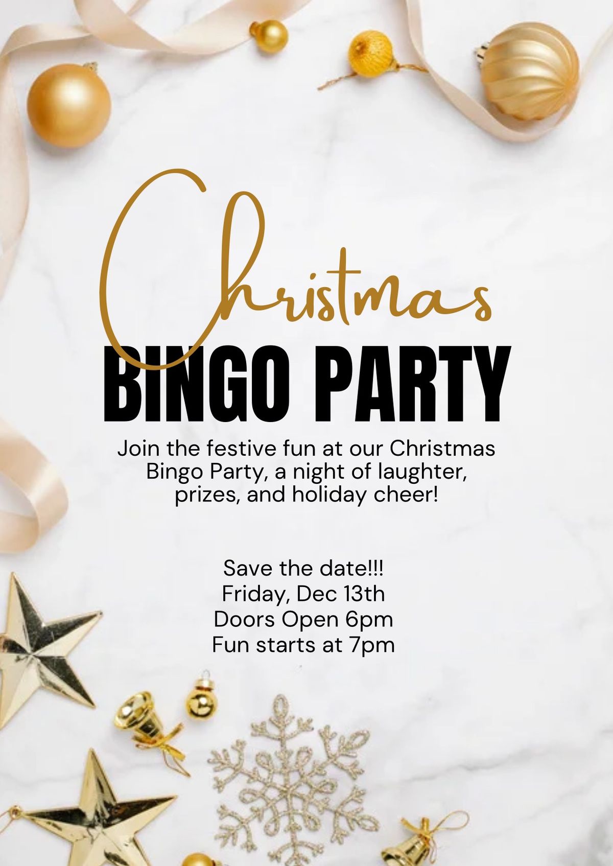 Christmas Handbag Bingo & Fun 