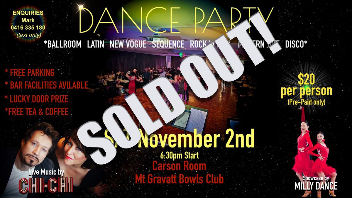 DANCE PARTY with CHI CHI at Mt Gravatt Bowls Club