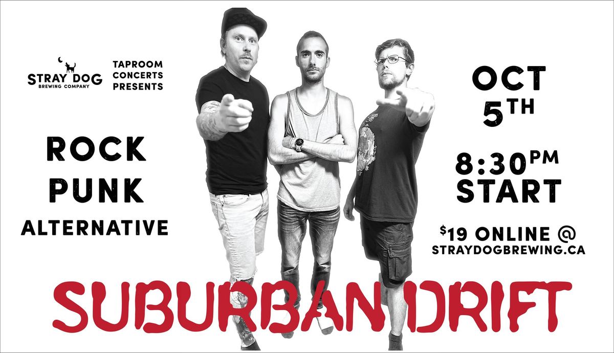 SDBC Taproom Concerts Presents - Suburban Drift