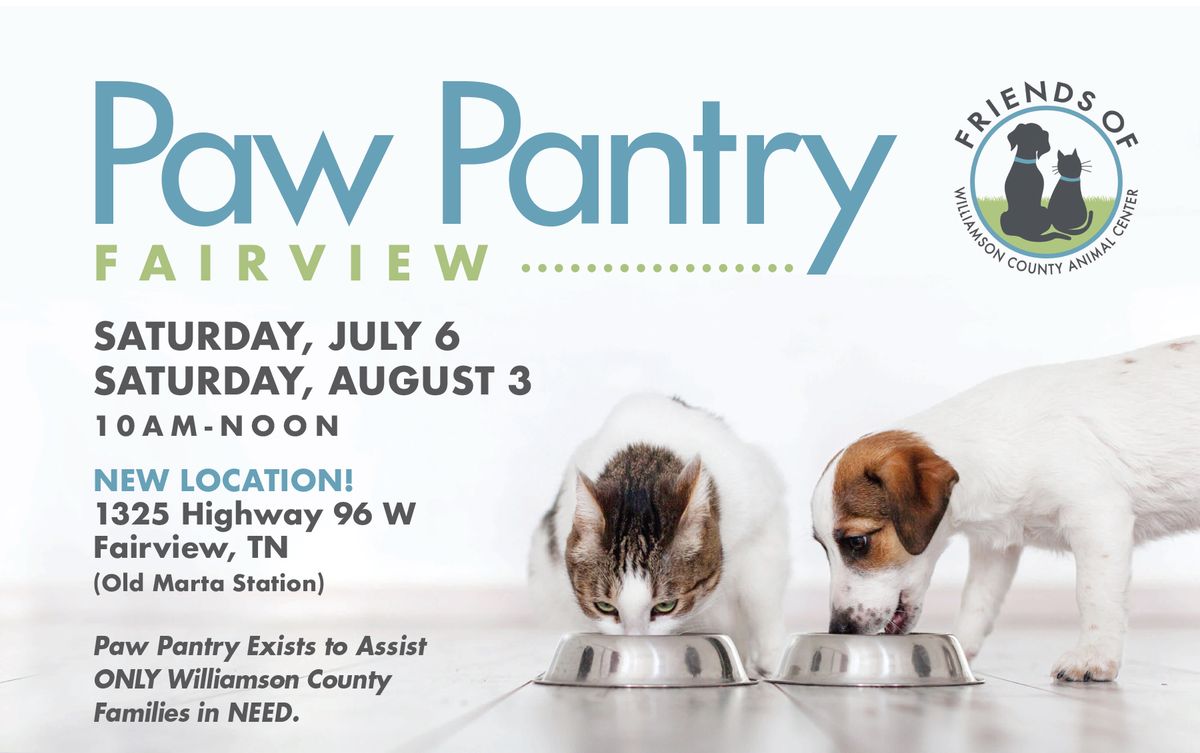WCAC Paw Pantry - Fairview